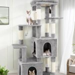F61 Cat Tower(Light Gray,61-inch)
