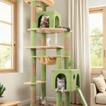 F70 Pro Cactus Cat Tree Tower(Green,70-inch)