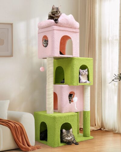 FC61 Cat Condos(Pink Green,61-inch)