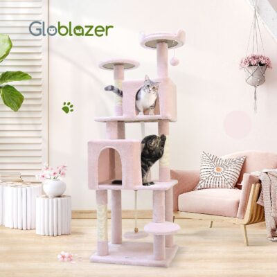 F62 Cat Tower(Pink,62-inch)