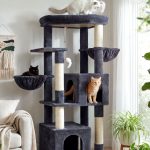 S68 Cat Climbing Tower(Dark Gray,68-inch)