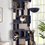 F66 Cat Tower(Dark Grey,66-inch)