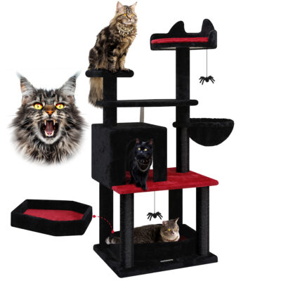 F52 Cat Condos(Gothic Red Black,52-inch)