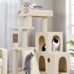 F50 Cat Tree For Large Cats(Beige,50-inch)