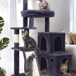 F50 Cat Tree Tower(Dark Gray,50-inch)