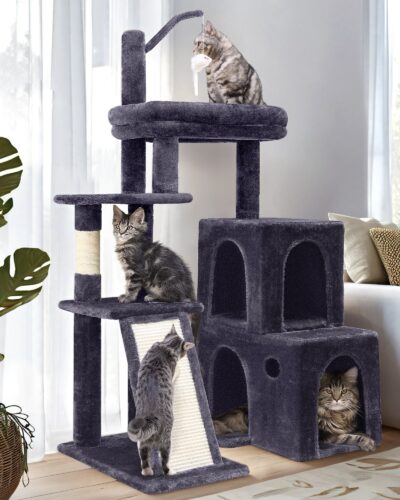 F50 Cat Tree Tower(Dark Gray,50-inch)