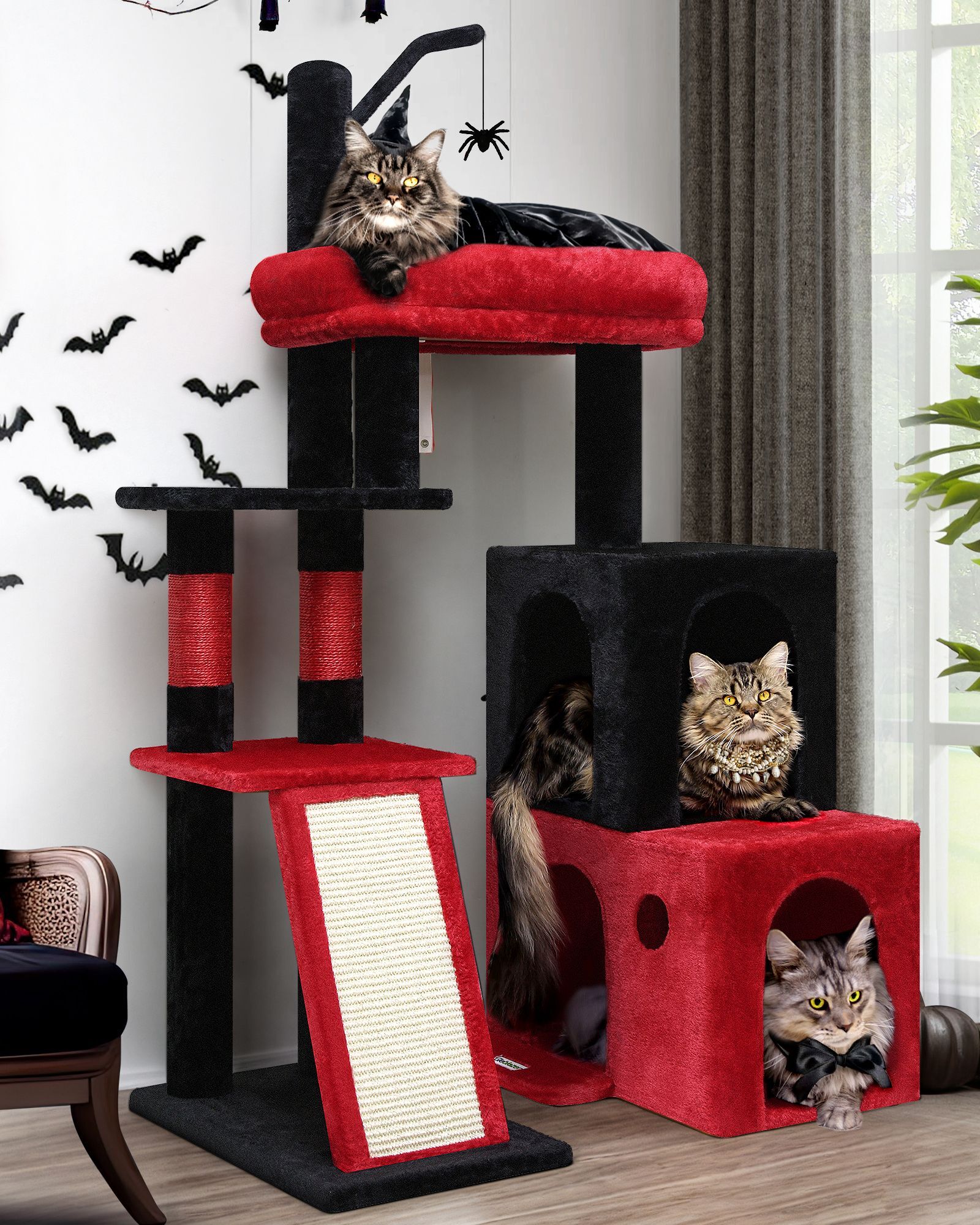 F50 Cat Tree Tower(Gothic,50-inch)
