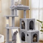 F50 Cat Tree Tower(Light Gray,50-inch)