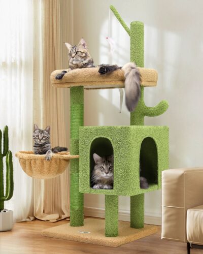 F46C Cat Tree(Green,46-inch)