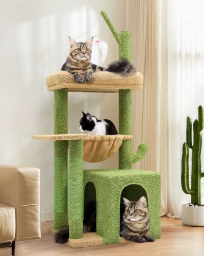 F46A Cat Tree(Green,46-inch)