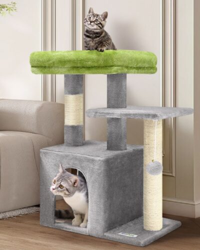 F26 Cat Tower(Light Gray,26-inch)