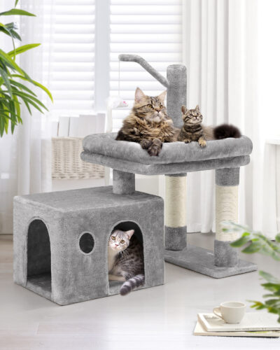 F32 Cat Tree(Light Gray,32-inch)