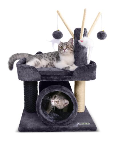 I25 Small Cat Tower(Dark Gray,25-inch)