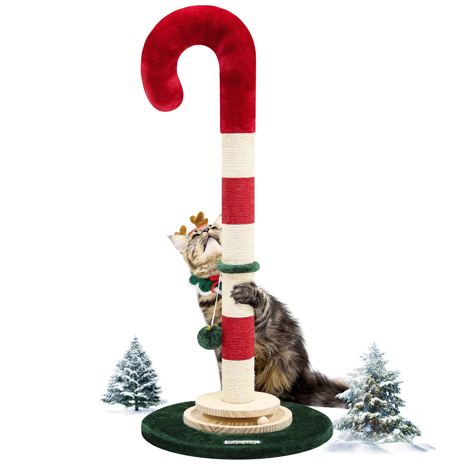 Xmas32 Cat Scratching Posts(Christmas,35 Inch)