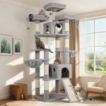 F83D Big Cat Tree(Light Gray,83-inch)