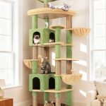 S82 Heavy Duty Cat Tree(Cactus Green,82-inch)