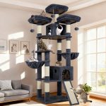 F83D Big Cat Tree(Dark Gray,83-inch)