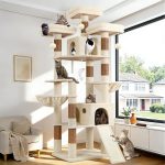 F83D Big Cat Tree(Beige,83-inch)