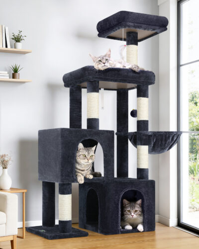 S52 Cat Tree(Dark Grey,52-inch)