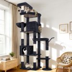 S83 Heavy Duty Cat Tree(Dark Grey,83-inch)