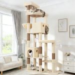 S83 Heavy Duty Cat Tree(Beige,83-inch)