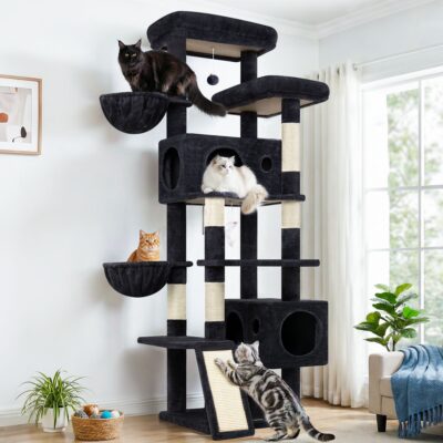 S77C Cat Tree(Dark Grey,77-inch)