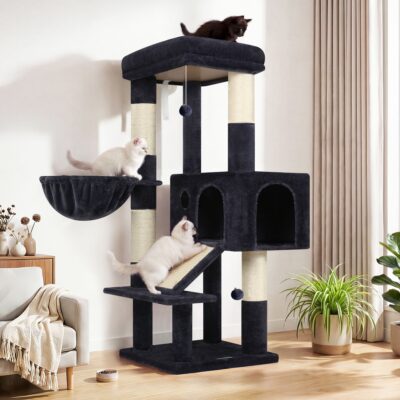 S50  Cat Tree For Large Cats(Dark Grey,50-inch)