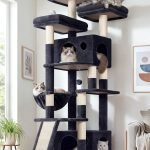 F73C Cat Tree(Dark Grey,73-inch)