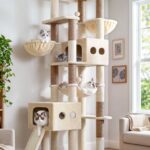 S81G Tall Cat Tree(Beige,81-inch)